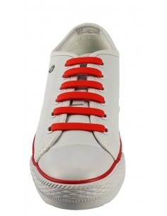 Skosnöre - Easy Lace Silikon Röd 2