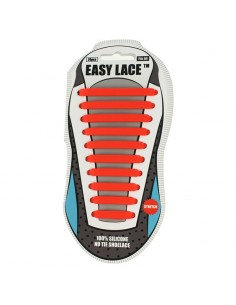 Skosnöre - Easy Lace Silikon Röd