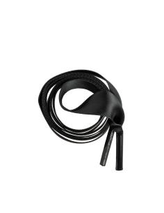 svart Satin-skosnöre