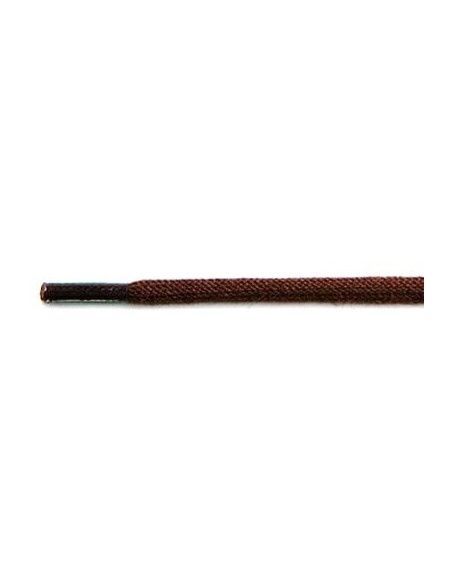 Skosnöre - Rund, tunn Ø3mm Mörkbrun