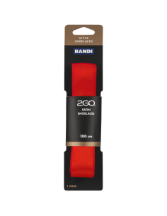 röd Satin-skosnöre 2