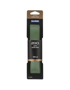 olivgrönt Satin-skosnöre 2